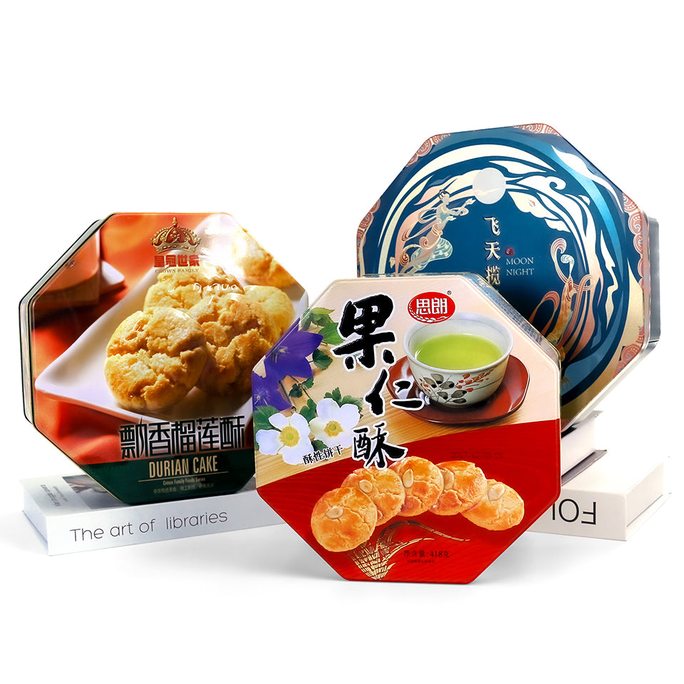 Jinyuanbao OEM&ODM hexagon metal tin can for food package 