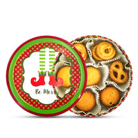 Jinyuanbao factory supply Christams gift  tin can round with window