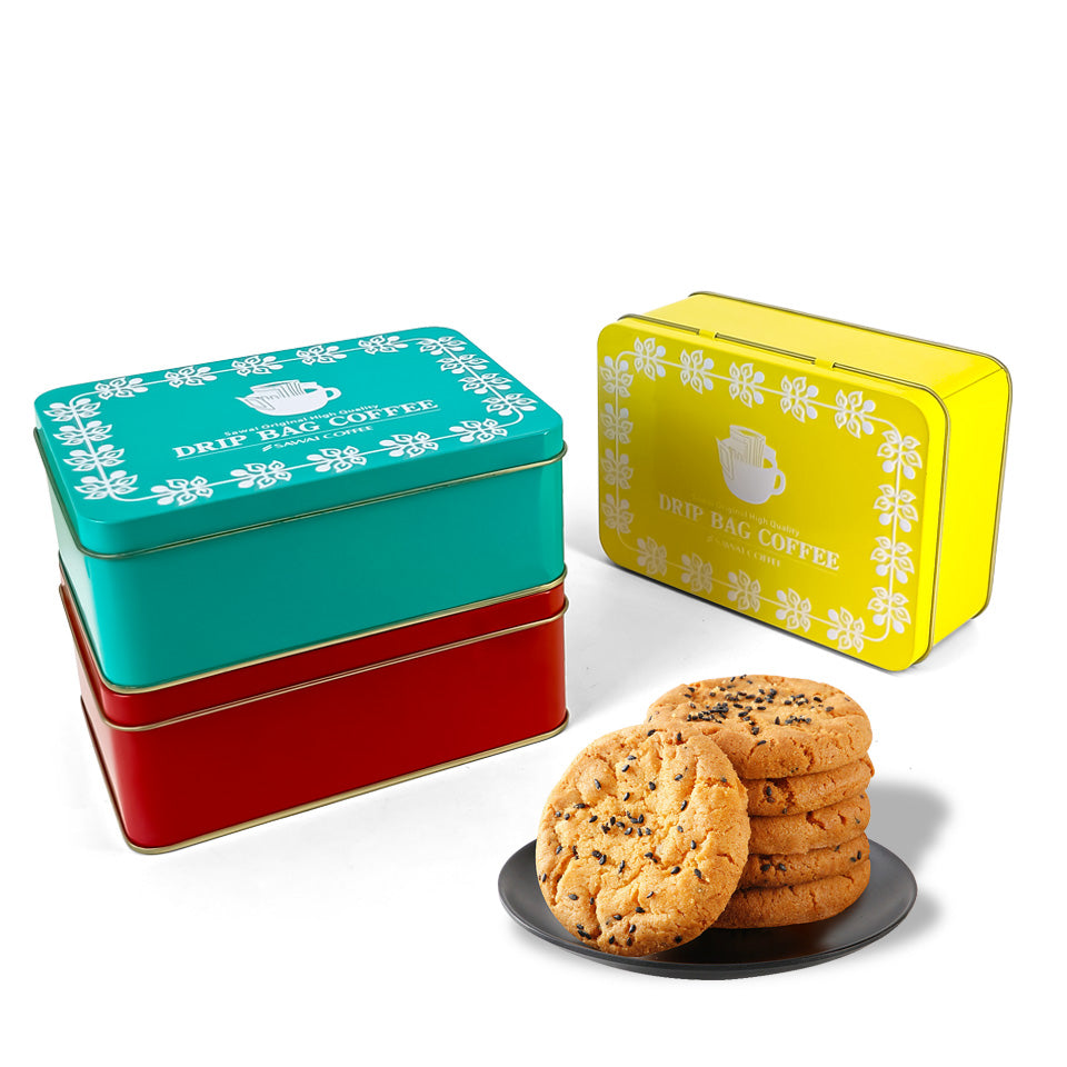 Dongguan Jinyuanbao custom colorful rectangular gift package tin can