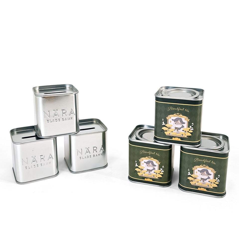 Jinyuanbao multifunction small square metal tin box