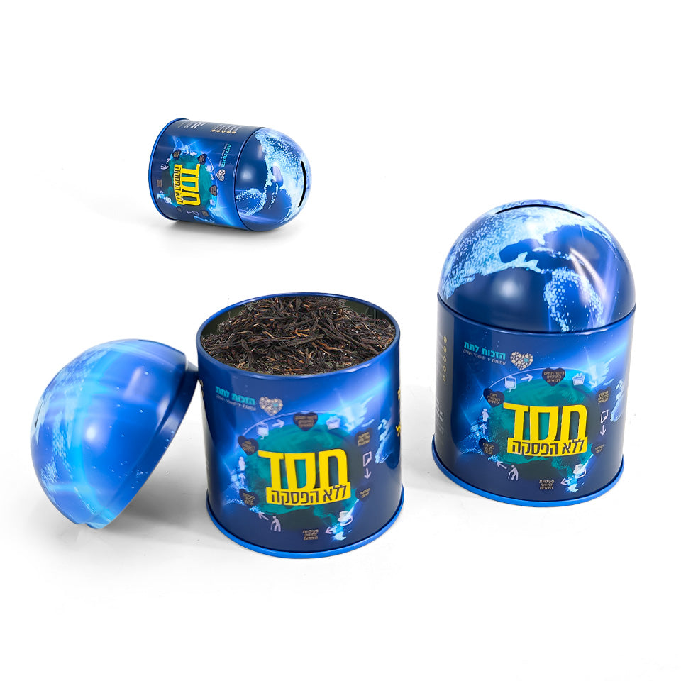 Dongguan Jinyuanbao customized blue food package tin can round