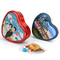 Dongguan Jinyuanbao romantic heart shape gift tin can