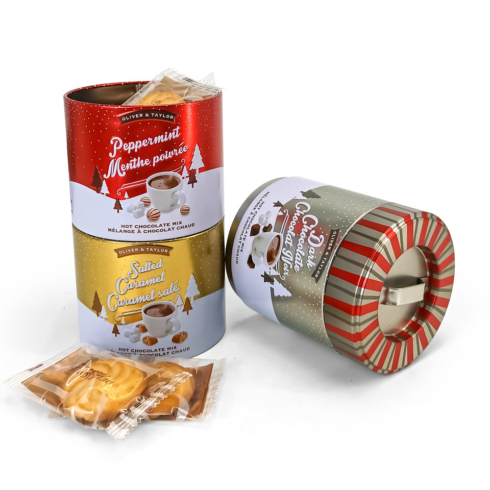 Jinyuanbao customized 3 layers combination metal tin can round for food