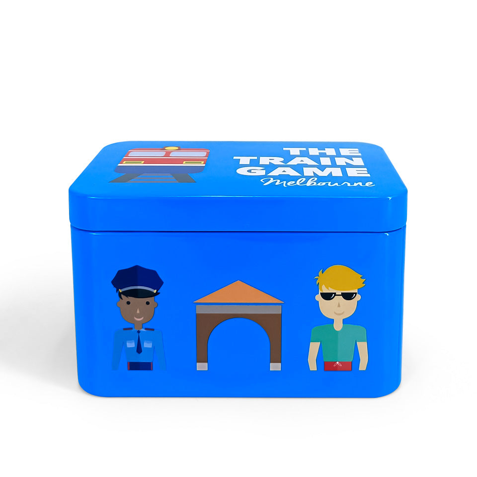 Dongguan JInyunabao cartoon blue metal tin box for playing card