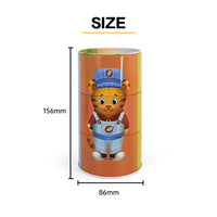 Jinyuanbao fashion cartoon round rotatable tin can for food package