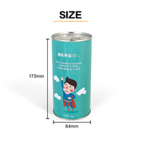 Dongguan jinyuanbao OEM cylindrical  pattern metal round snack tin can