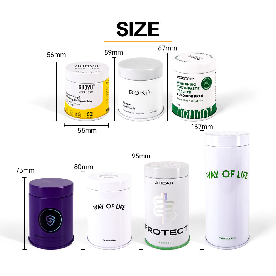 Jinyuanbao OEM&ODM tin can round for coffee/chocolate/candy