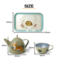 Dongguan jinayunaban fashion kids tea pot sets metal tin can