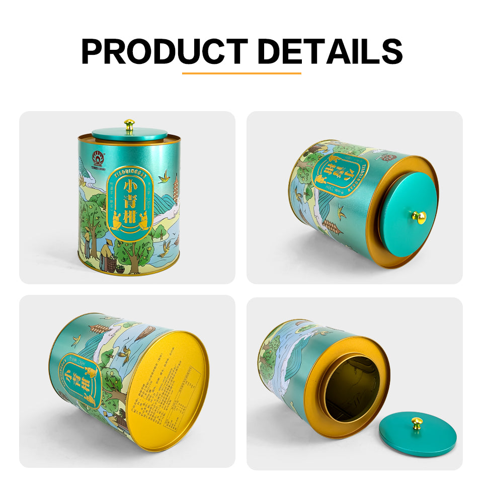 Jinyuanbao luxury metal tea tins