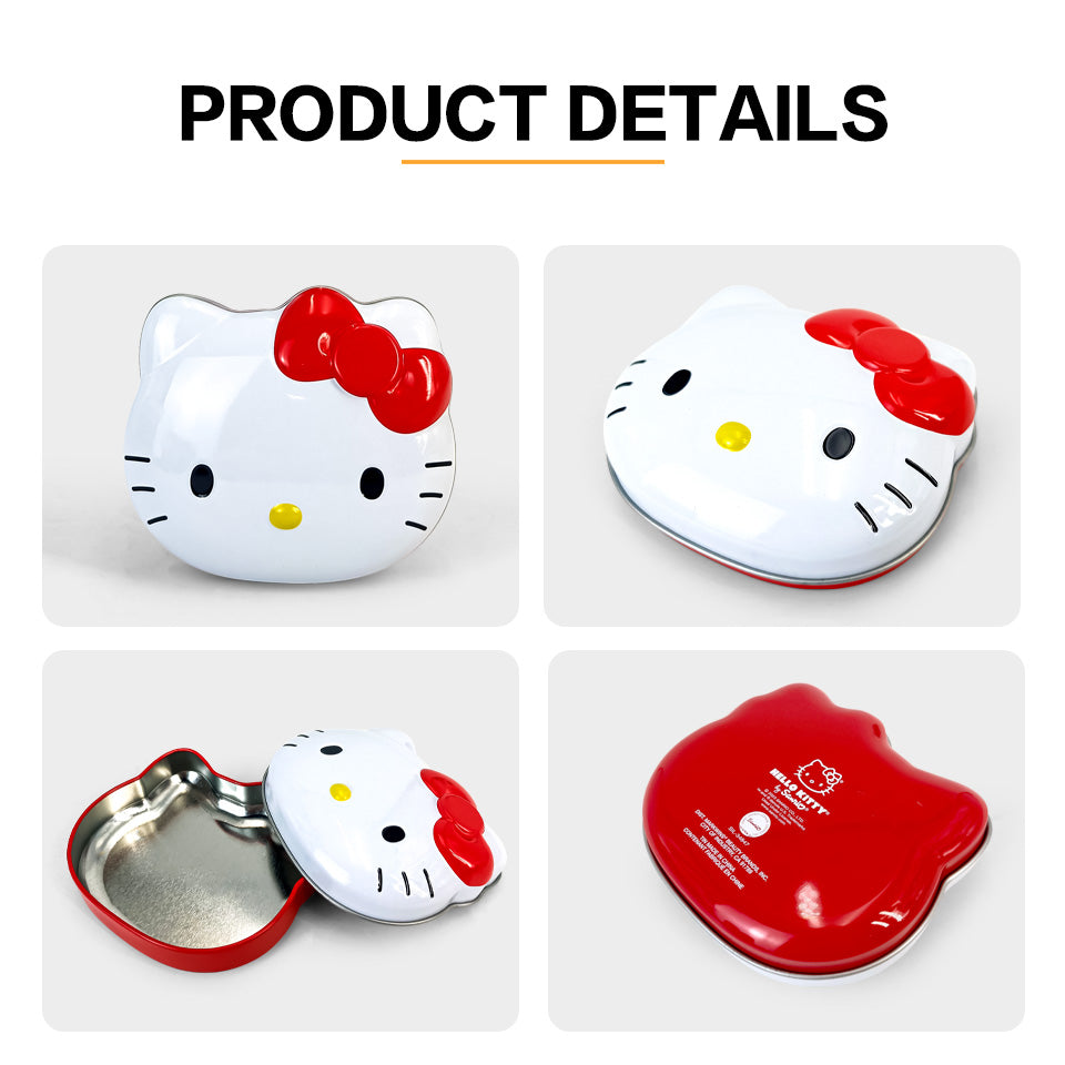 Jinyuanbao customized Hello Kitty metal tin container for kids