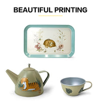 Dongguan jinayunaban fashion kids tea pot sets metal tin can